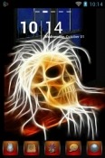 Neon Skull Go Launcher HTC Desire 830 Theme