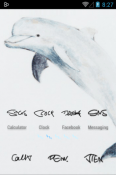 Blue Fish Icon Pack Celkon Q3K Power Theme