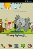 I Love Animals Go Launcher Nokia C20 Theme
