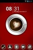 Coffe With Love Go Launcher Android Mobile Phone Theme