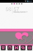 Pink Matte Go Launcher Android Mobile Phone Theme