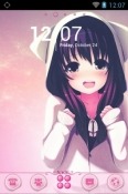 Anime Girl Go Launcher Android Mobile Phone Theme