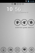Android Metro White Go Launcher ZTE nubia X 5G Theme