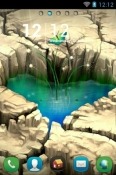 Pond Heart Go Launcher Android Mobile Phone Theme