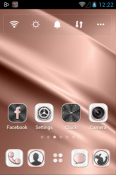 Rosegold Go Launcher TCL 30 XE 5G Theme