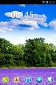 Lavender Field Go Launcher HTC One M9s Theme