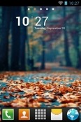 Fallen Leaves Go Launcher Android Mobile Phone Theme
