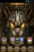 Devil Kitten Go Launcher Android Mobile Phone Theme