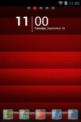 Red Experia Go Launcher Infinix Note 10 Theme