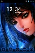Cute Fantasy Girl Go Launcher HTC U20 5G Theme