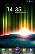 Rainbow Go Launcher HTC One M9s Theme