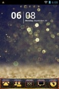 Golden Star Dust Go Launcher Android Mobile Phone Theme