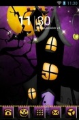 Purple Skies Halloween Go Launcher Oppo K9x Theme