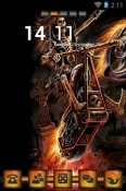 Hell Raider Go Launcher HTC One M9s Theme