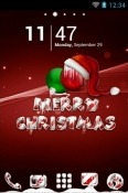 Icy Christmas Red Go Launcher Xiaomi Redmi 8 Theme