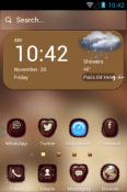 Chocolate Hola Launcher HTC One V Theme