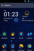 Techno Robots Hola Launcher Android Mobile Phone Theme