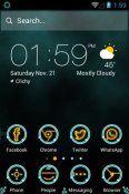 Circuit Hola Launcher HTC One V Theme