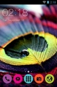 Colourful Feathers CLauncher Vivo Y90 Theme
