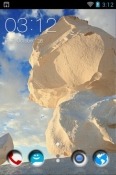 White Desert CLauncher Android Mobile Phone Theme