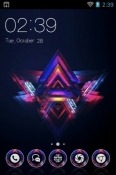 Triangular Abstract CLauncher Android Mobile Phone Theme