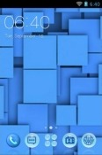 Blue Squares CLauncher Android Mobile Phone Theme