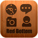 Red Bottom Go Launcher Motorola Moto G13 Theme