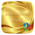 Luxurious Gold Go Launcher Samsung Galaxy A22 5G Theme
