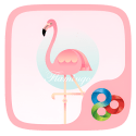 Flamingo Go Launcher Oppo Find X2 Pro Theme