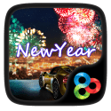 New Year Go Launcher Sharp Aquos R2 compact Theme