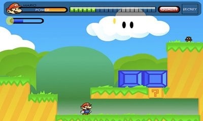 Paper World Mario Android Game Image 1