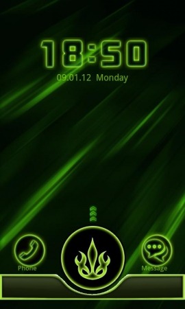 Neon Green Style Go Locker Android Theme Image 1