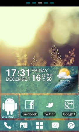 WP7blue GO Launcher EX Android Theme Image 1