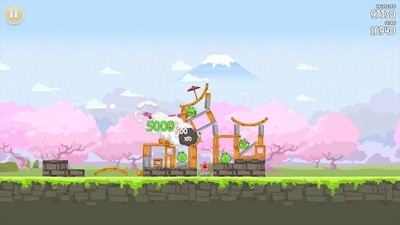 Angry Birds Seasons: Cherry Blossom Festival Android Game Image 2