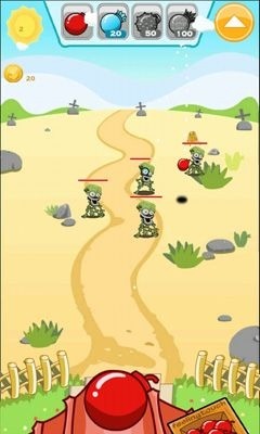 Bombs vs Zombies. Bomb Toss Android Game Image 1