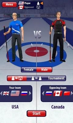 Curling 3D Android Game Image 1
