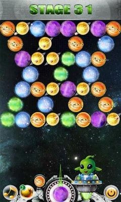 Papaya Planet Bubble Android Game Image 1