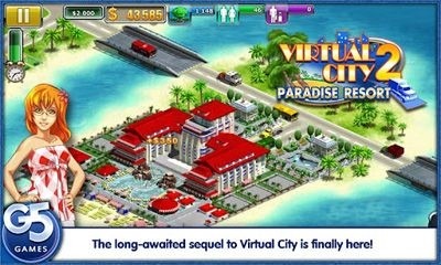 Virtual City 2 Paradise Resort Android Game Image 1