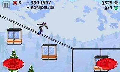 Stickman Snowboarder Android Game Image 1