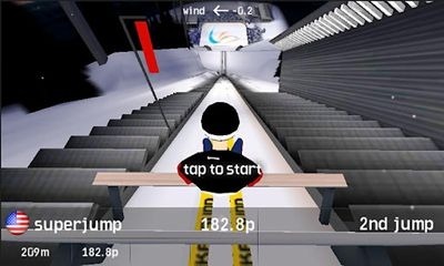 Vikersund Ski Flying Android Game Image 1