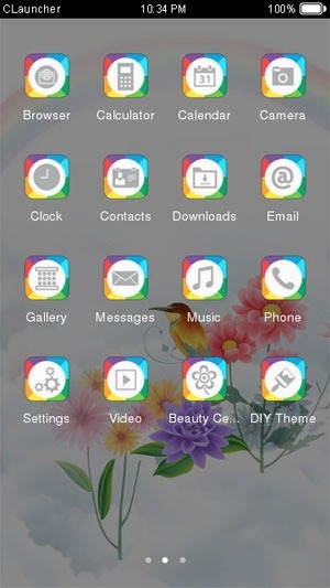 Colorful Rainbow CLauncher Android Theme Image 1