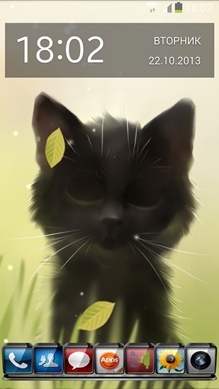 Savage Kitten Android Wallpaper Image 1