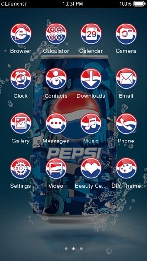 Pepsi Cola CLauncher Android Theme Image 2