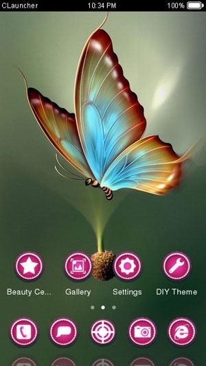 The Butterfly CLauncher Android Theme Image 1
