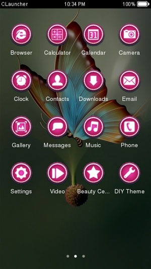 The Butterfly CLauncher Android Theme Image 2