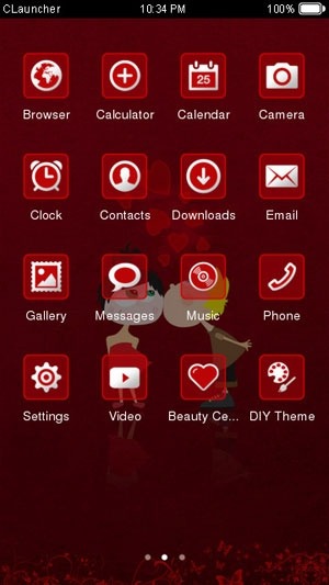Cute Couple CLauncher Android Theme Image 2