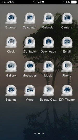 Foggy Nature CLauncher Android Theme Image 2