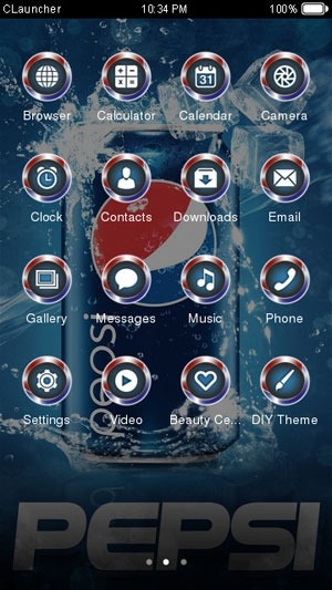 Pepsi CLauncher Android Theme Image 2