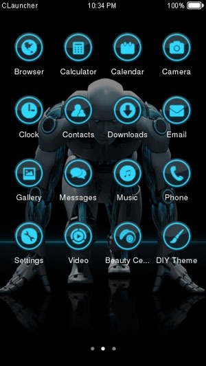 Robot Run CLauncher Android Theme Image 2
