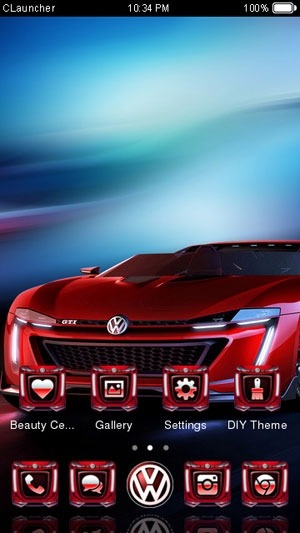 Volkswagen GTI CLauncher Android Theme Image 1